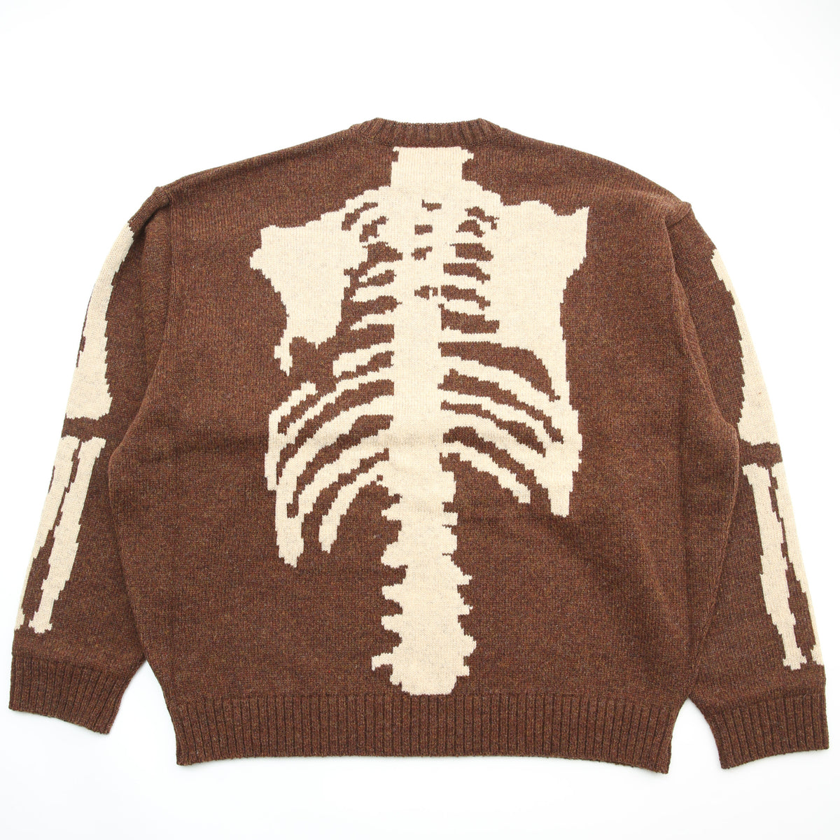 Kapital 5G Wool Knit BONE Crew Sweater - Brown – Totem Brand Co