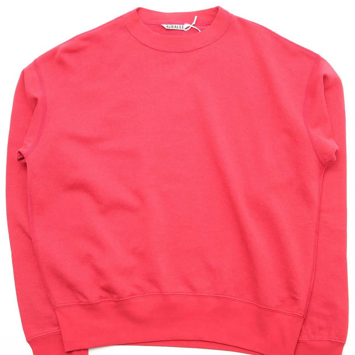 Auralee High Twist Light Sweat P/O - Red – Totem Brand Co