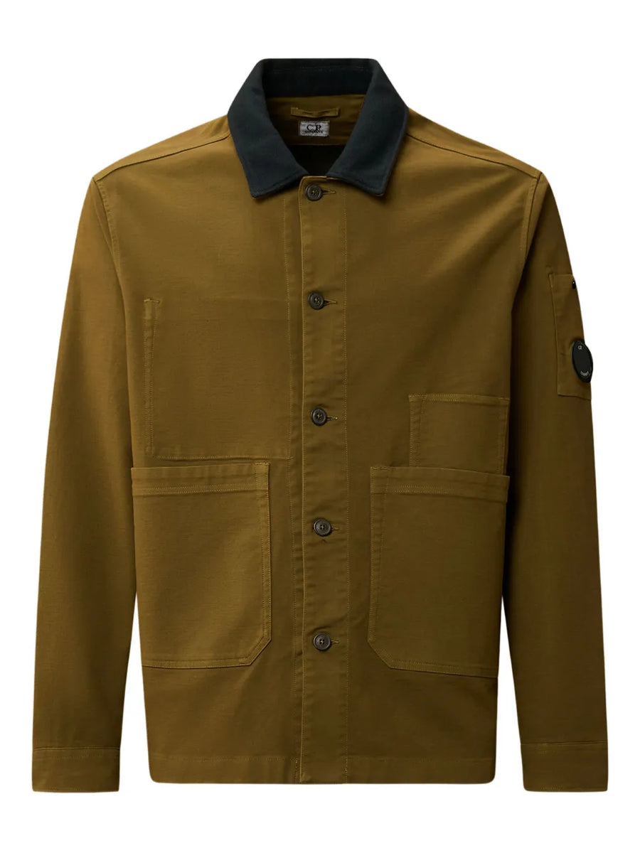 C.P. Company Cotton/Nylon Double Satin Overshirt - Capers – Totem