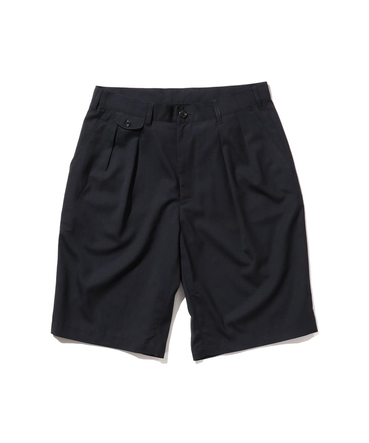 Beams Plus 2 Pleats Shorts Wool Tropical - Navy – Totem Brand Co.