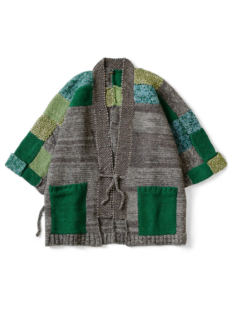 Kapital 3G Wool Hand Knit TUGIHAGI KESA Cardigan - Green – Totem 