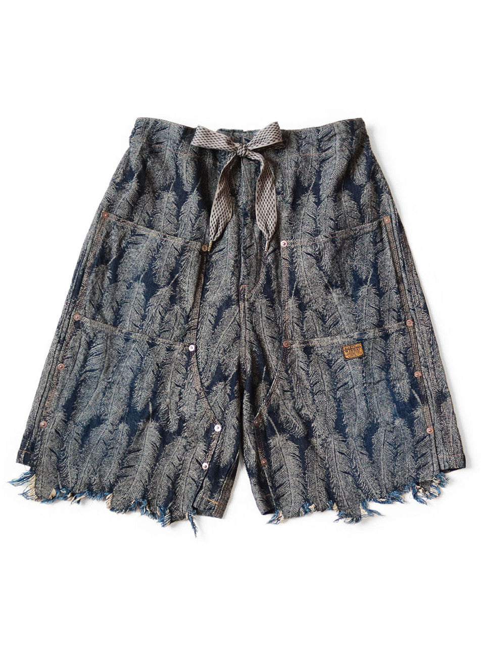 Kapital - 12oz MAGPIE Denim W-Knee EASY Shorts - Dark Indigo