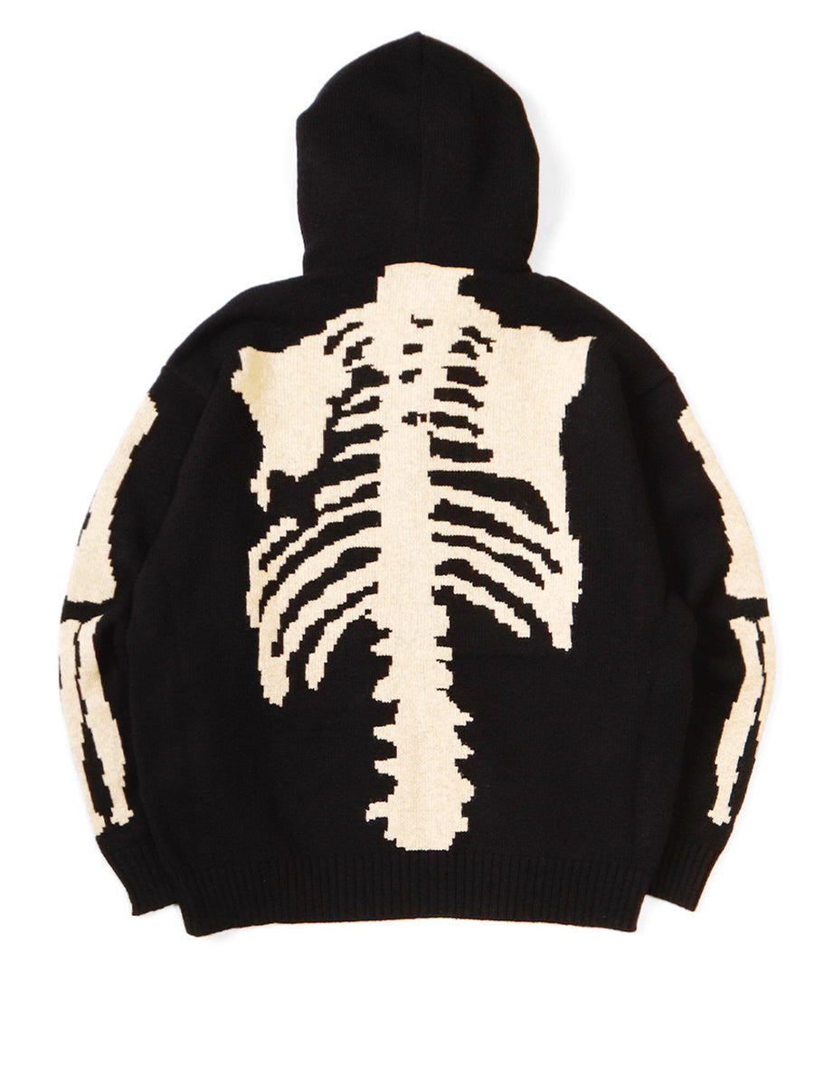 Kapital 5G Wool BONE Hood Sweater - Black – Totem Brand Co