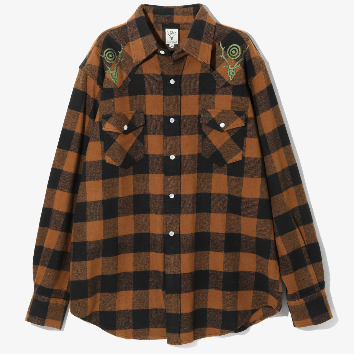 South2 West8 Western Shirt - Flannel Twill / Buffalo Plaid 