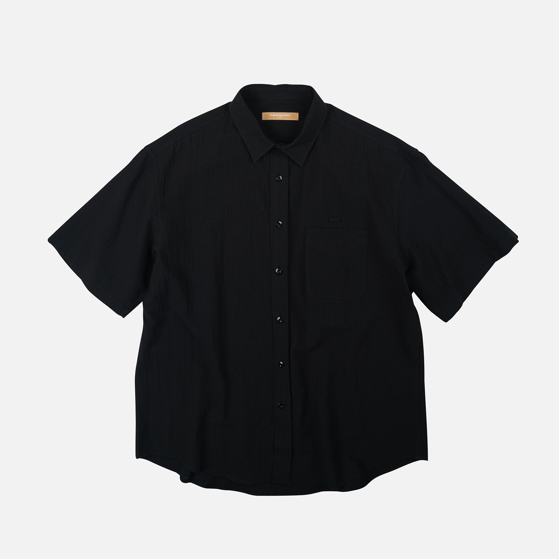 FrizmWorks OG Dobby Weave Seersucker Half Shirt - Black – Totem