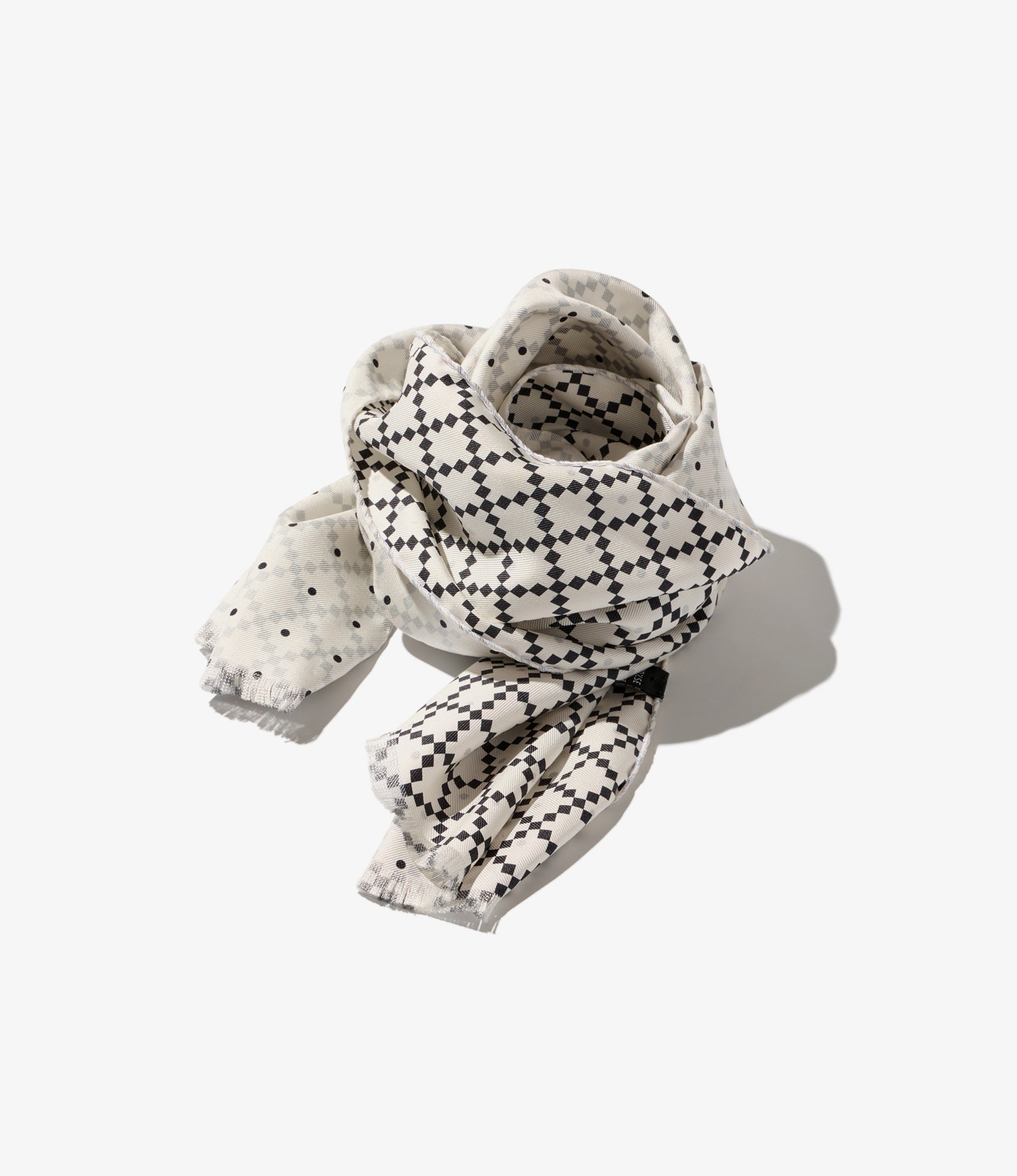 VETEMENTS デムナ期 MONOGRAM SILK SCARF Engineered Garments Silk Scarf - White – Totem Brand Co.