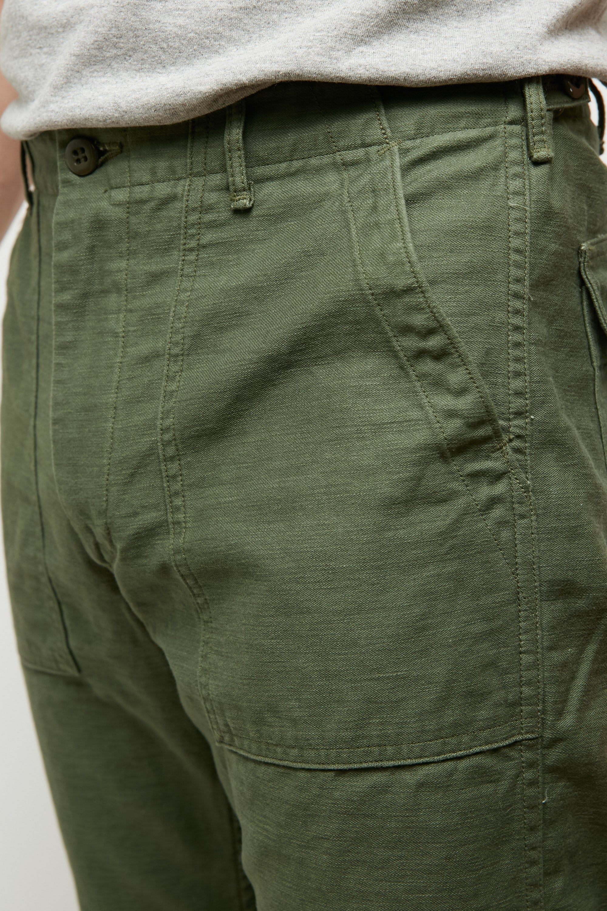 OrSlow Slim Fit Fatigue Pants - Olive - Totem Brand Co.