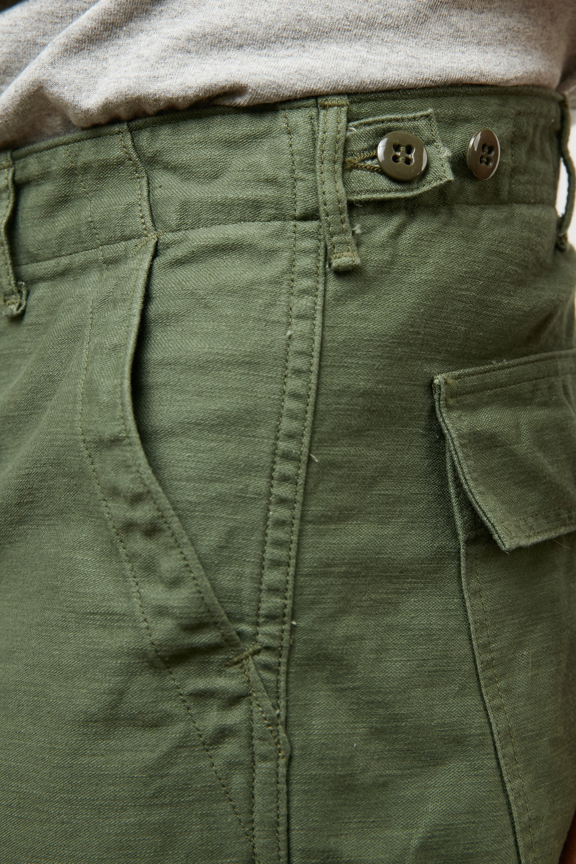 OrSlow Slim Fit Fatigue Pants - Olive - Totem Brand Co.