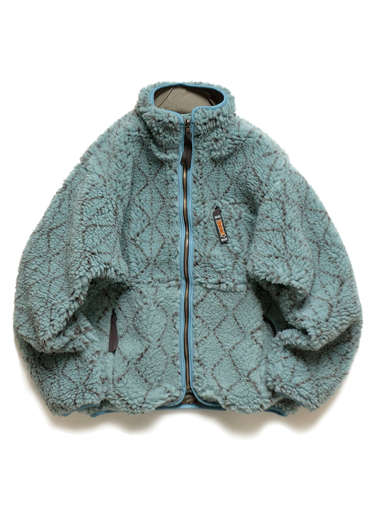 KAPITAL Do-Gi Boa Reversible Printed Fleece and Shell Bomber Jacket for Men