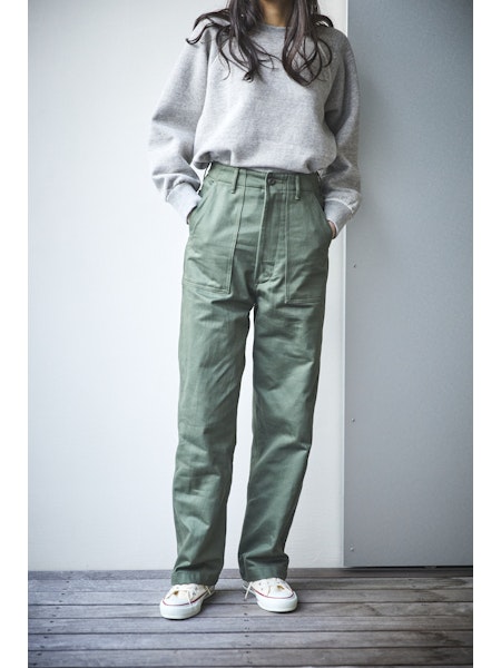 【未使用】orslow レディース HIGHWAIST FATIGUEPANTS orSlow Women's High Waist Fatigue Pants - Green 16 – Totem Brand Co.