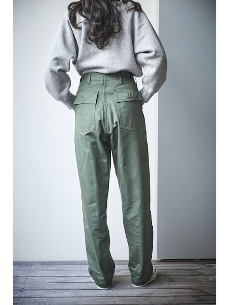 orSlow Women's High Waist Fatigue Pants - Green 16 – Totem Brand Co.