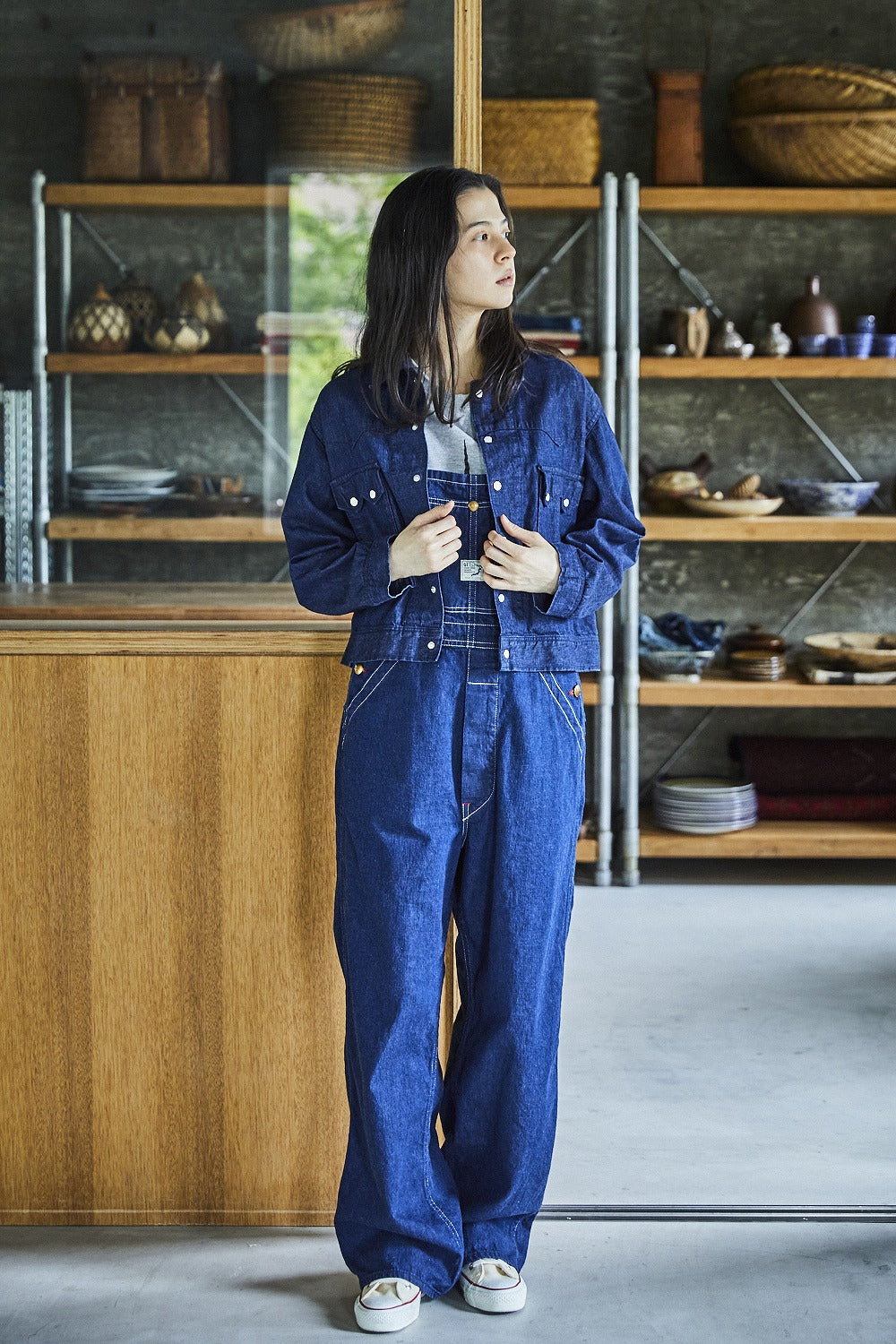 orSlow Women's Short Western Shirt Jacket - One Wash – Totem Brand Co.