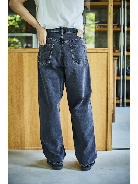 orSlow 100 SUPER DAD'S FIT DENIM PANTS - Black Denim Stone – Totem