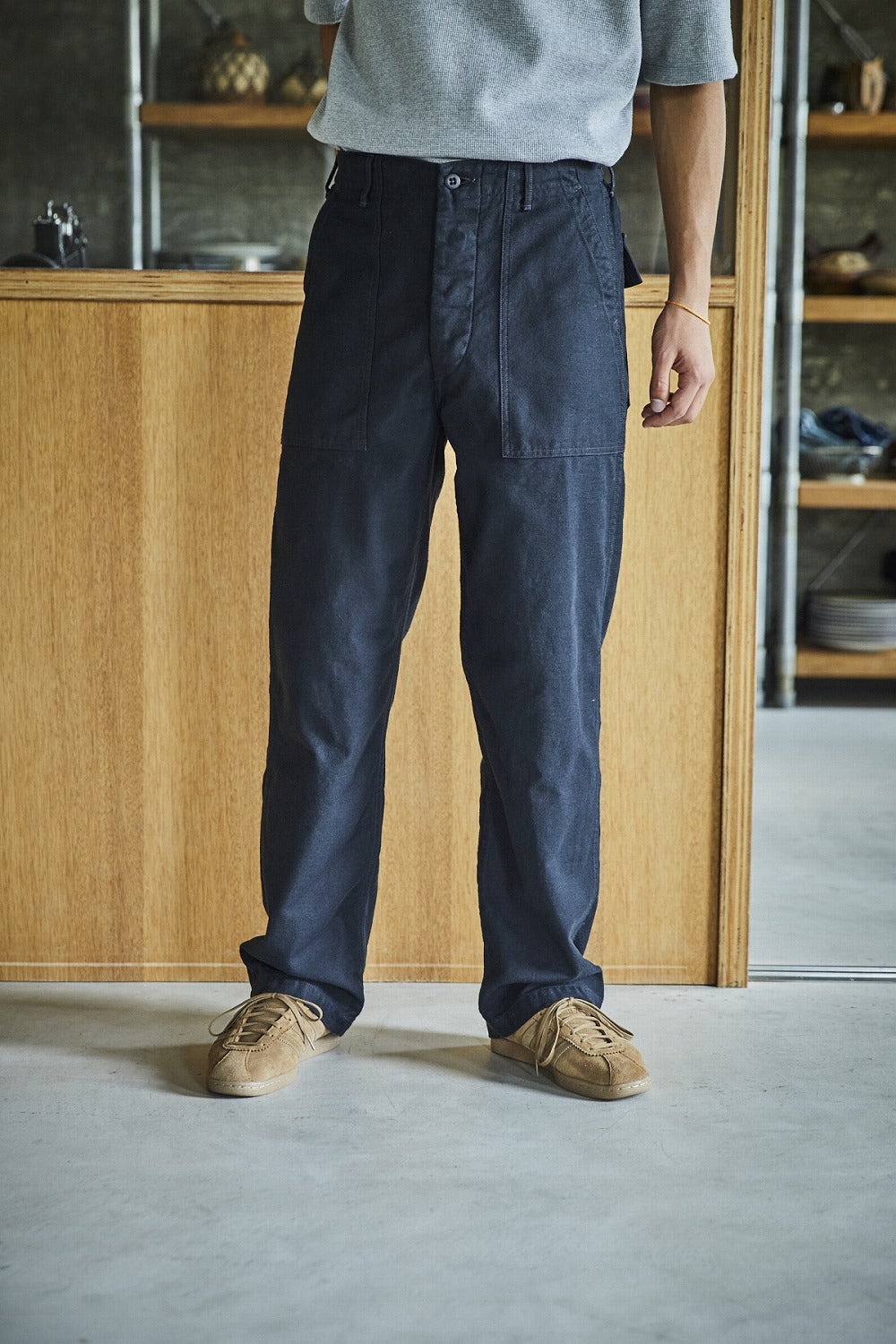 orSlow US Army Fatigue Pants (Regular Fit) - BLACK (SS26) – Totem