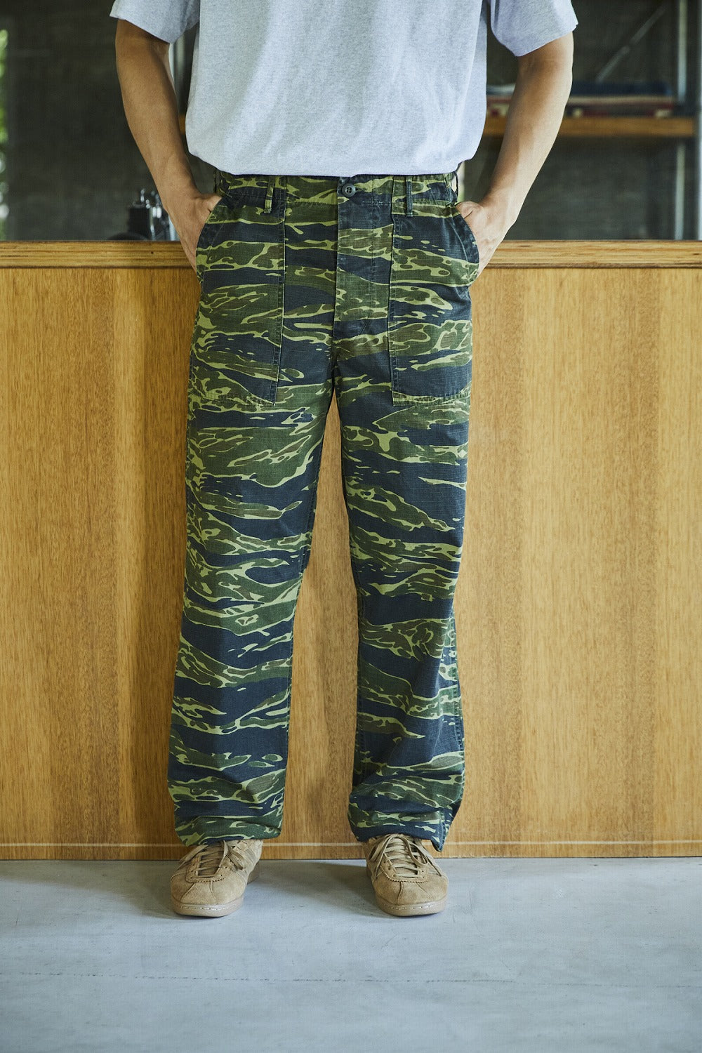 orSlow U.S Army Fatigue Pants (Regular Fit) - TIGER CAMO – Totem