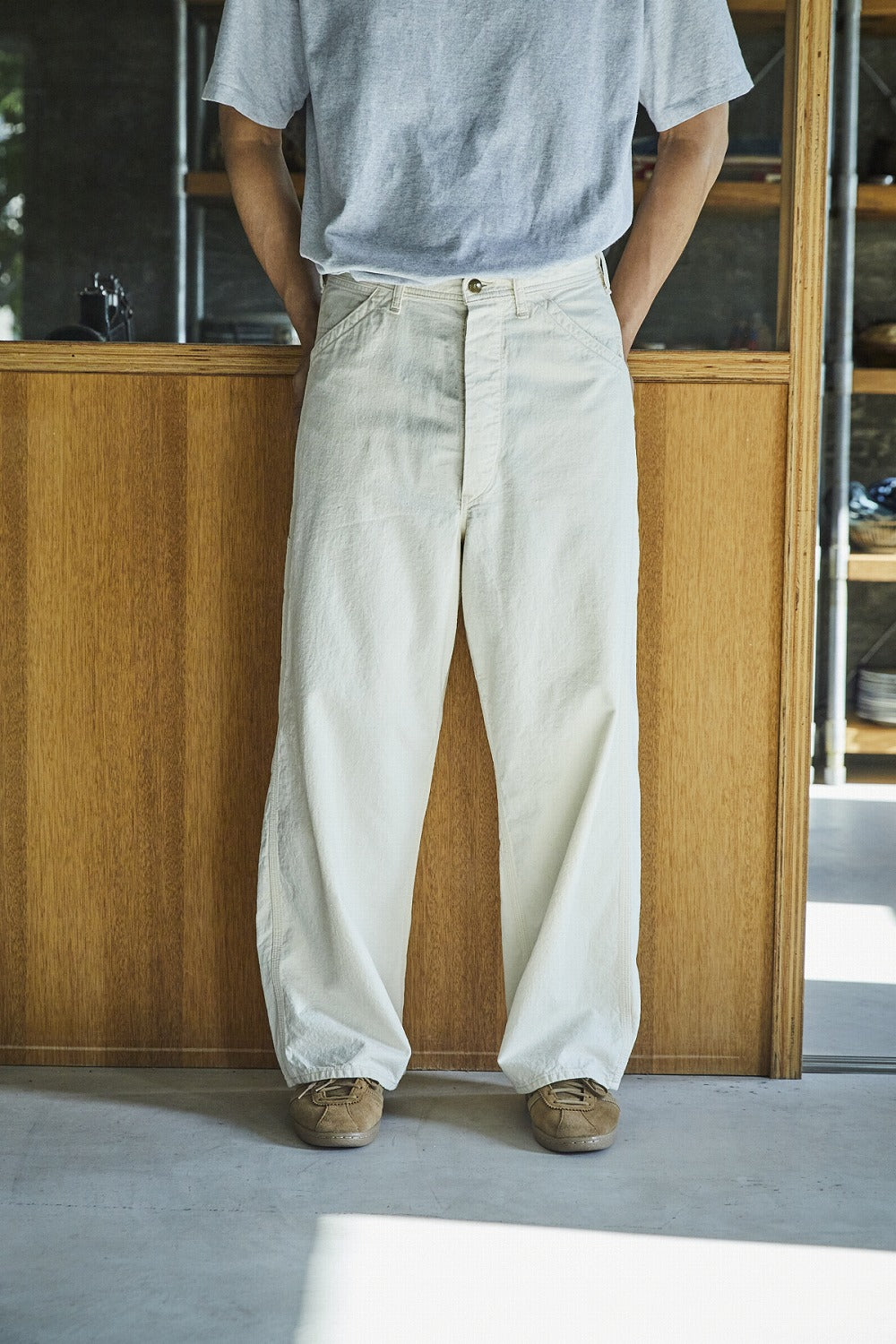 orSlow Wide Fit 30's Painter Pants - Ecru – Totem Brand Co.