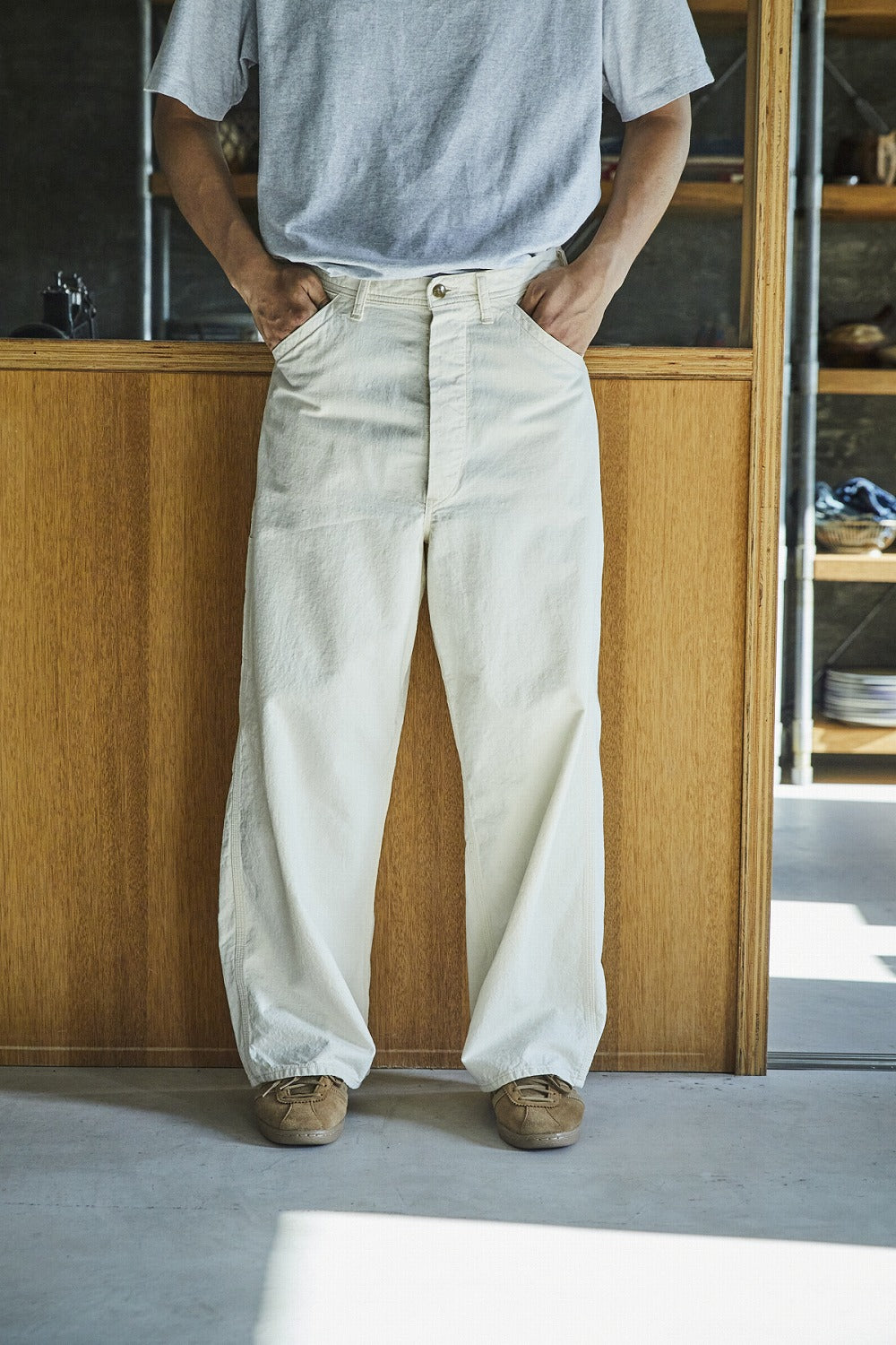 orSlow Wide Fit 30's Painter Pants - Ecru – Totem Brand Co.