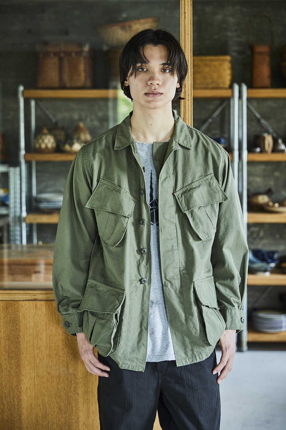 orSlow / U.S ARMY TROPICAL JACKET サイズ2 orSlow U.S. Army Tropical Jacket - Army Green – Totem Brand Co.