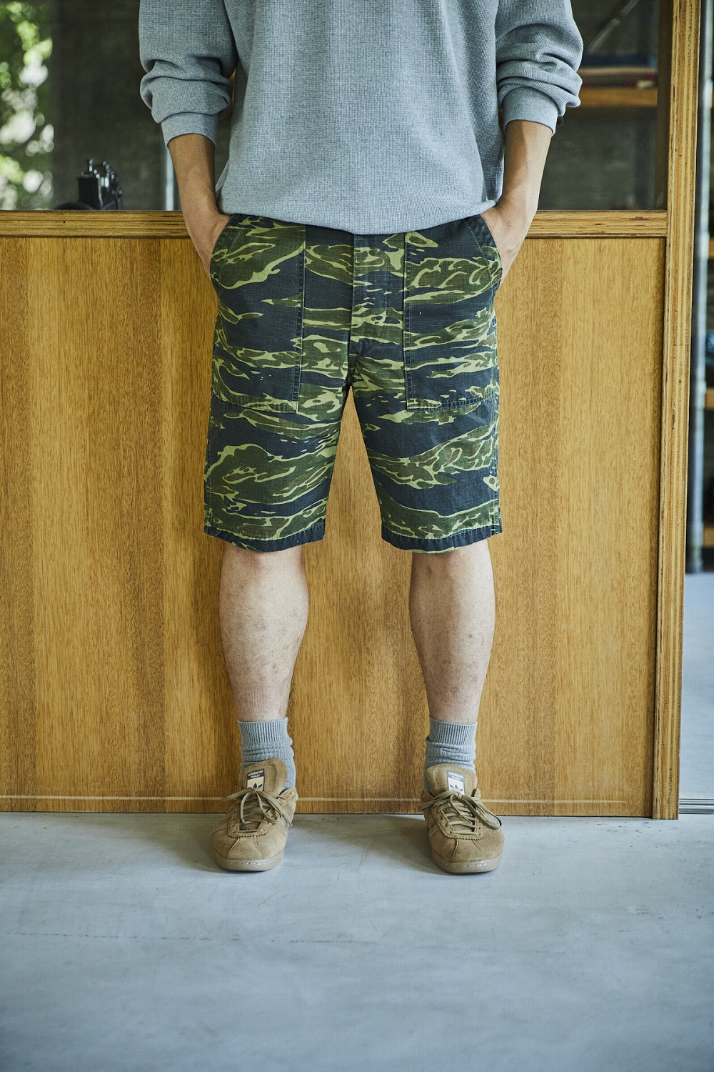orSlow - U.S Army Fatigue Shorts (Tiger Camo TGC) – Totem Brand Co.