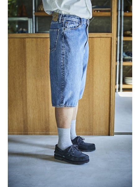orSlow - Super Dad Fit Shorts - Denim Used – Totem Brand Co.