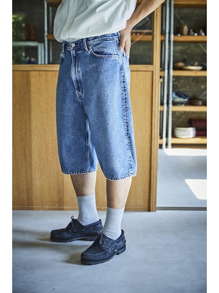 orSlow - Super Dad Fit Shorts - Denim Used – Totem Brand Co.