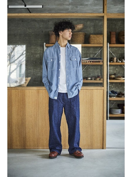 orSlow Work Shirt - Chambray – Totem Brand Co.