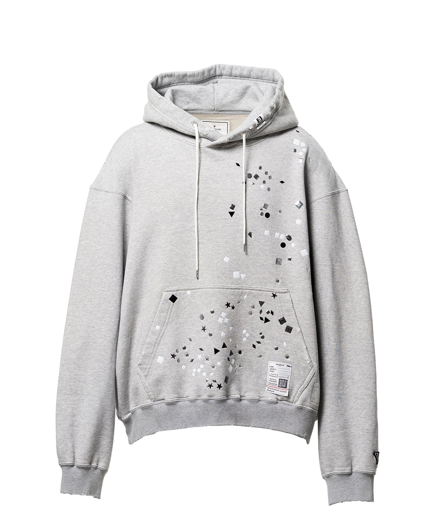 Maison Mihara Yasuhiro Embellished Hoodie - Gray – Totem Brand Co. Maison Mihara Yasuhiro Embellished Hoodie - Gray – Totem Brand Co.