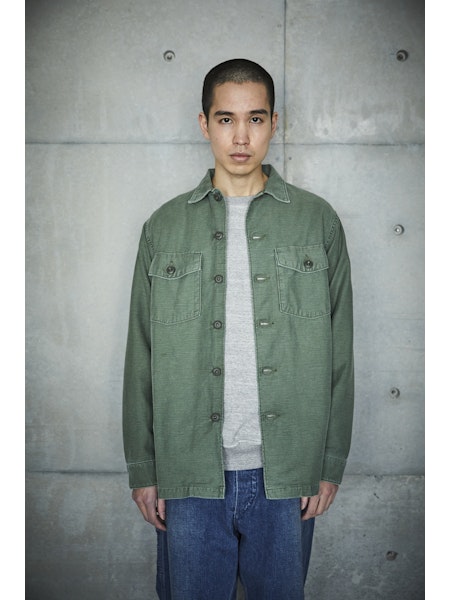 orSlow U.S. Army Fatigue Shirt - Used Green – Totem Brand Co.