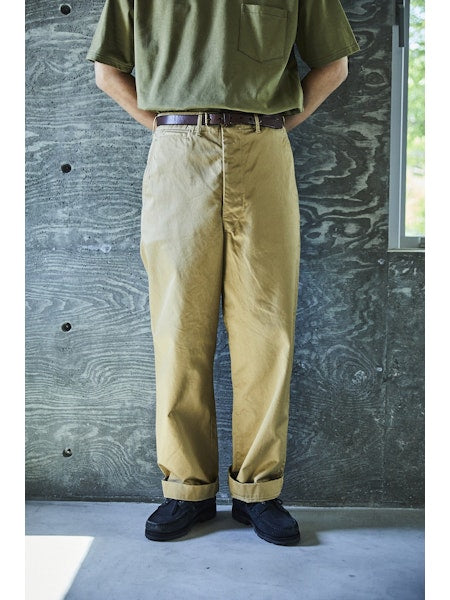 orSlow VINTAGE FIT ARMY TROUSERS ダークカーキ orSlow - Vintage Fit Army Trousers - Dark Khaki – Withered Fig