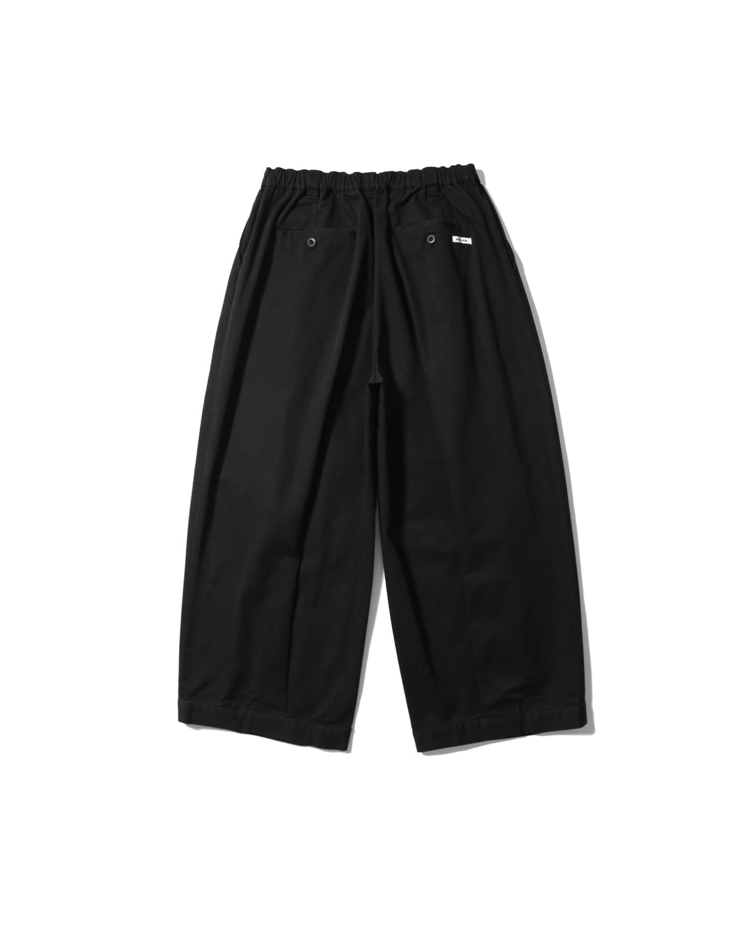 Anglan Deep Tuck Wide Chino Pants - Black – Totem Brand Co.