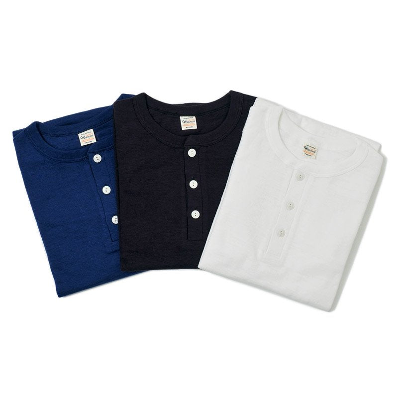 Warehouse & Co. Lot 5907 - Long Sleeve Henley Neck - Navy – Totem