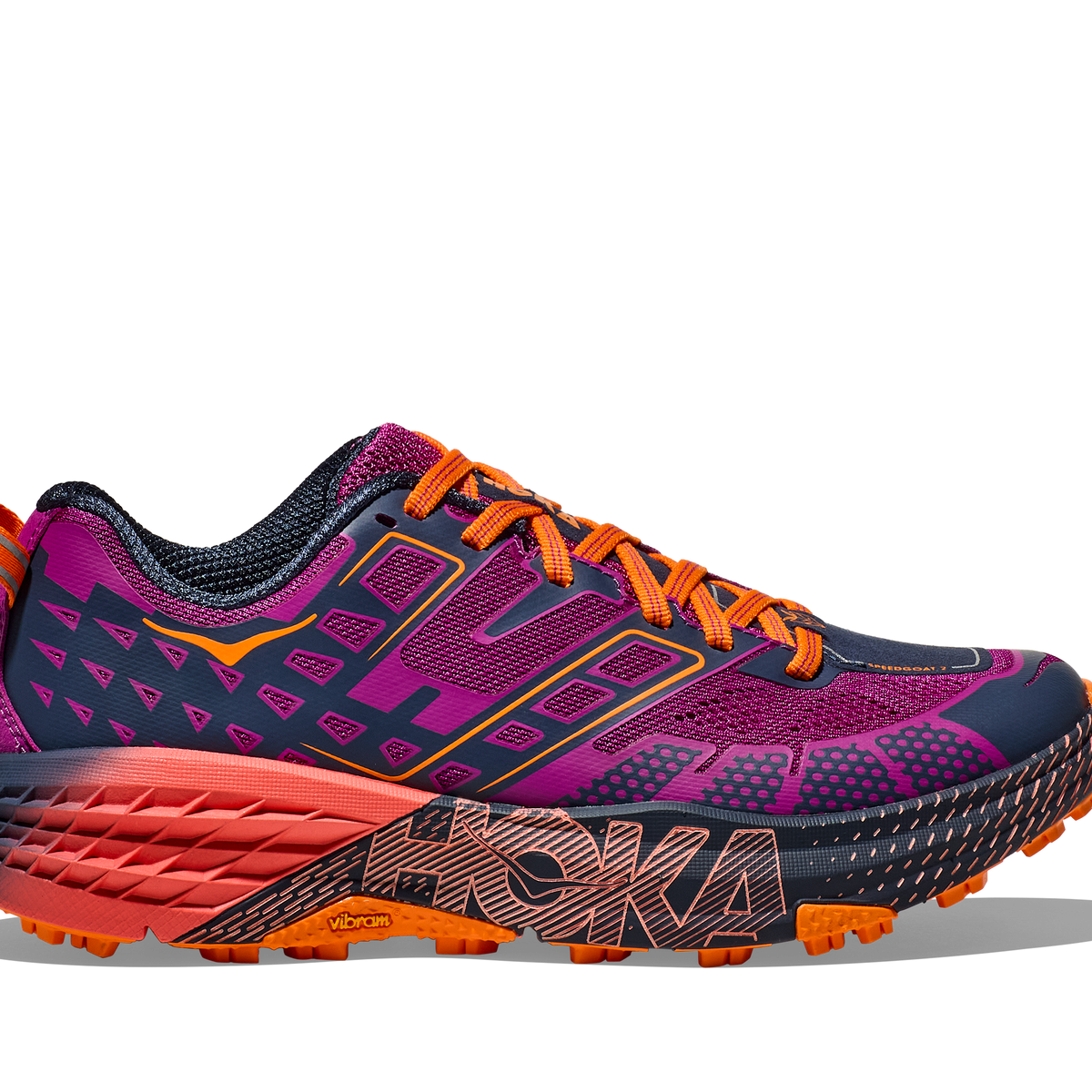 Hoka - U Speedgoat 2 - Wild Flower / Electric Tangerine – Totem Hoka - U Speedgoat 2 - Wild Flower / Electric Tangerine – Totem