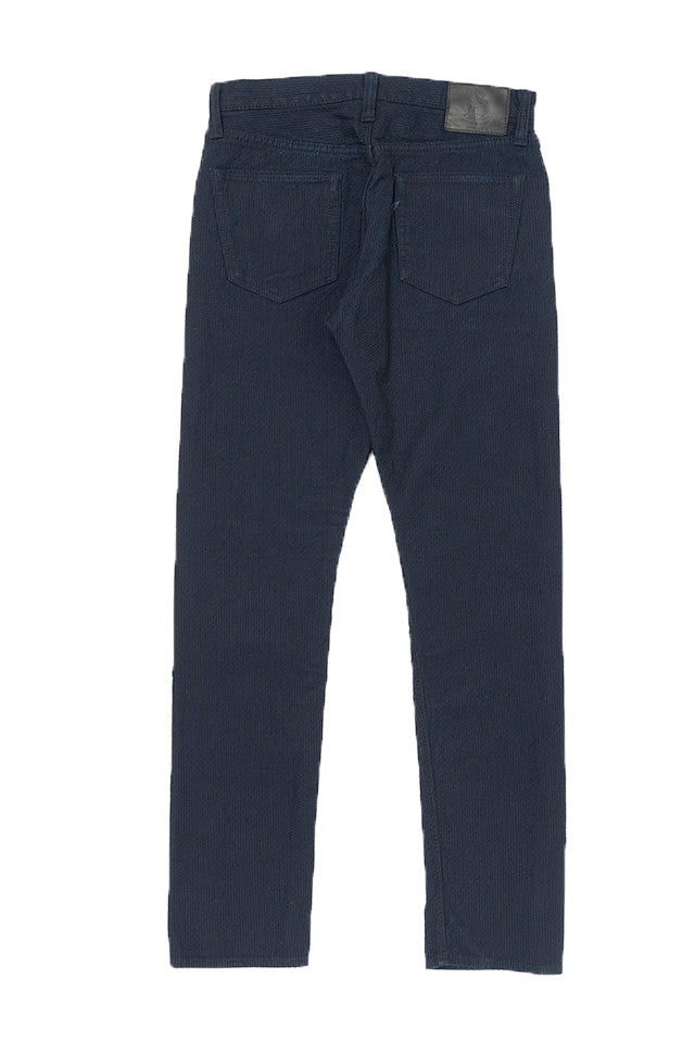 Pure Blue Japan [1177-ID] Men's Woven Sashiko 5 Pockets Pants