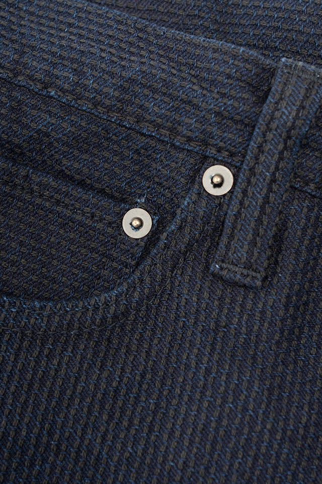 Pure Blue Japan [1177-ID] Men's Woven Sashiko 5 Pockets Pants