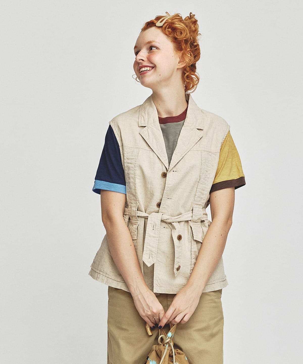 Beams Boy O.C/L Norfolk Vest - Beige – Totem Brand Co.