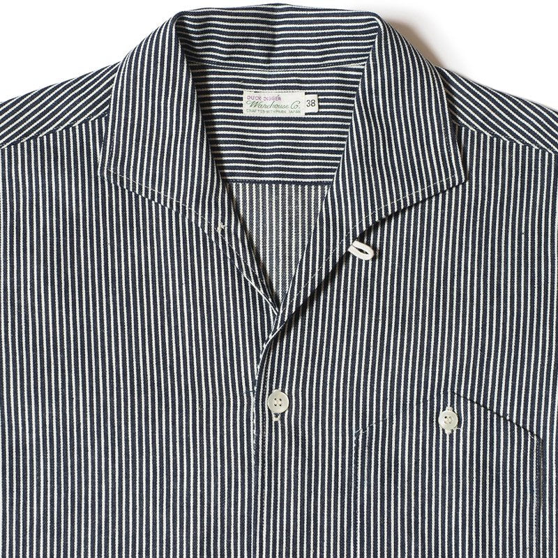 Warehouse Lot 3091 S/S Open Collar Shirts - Hickory Stripe – Totem