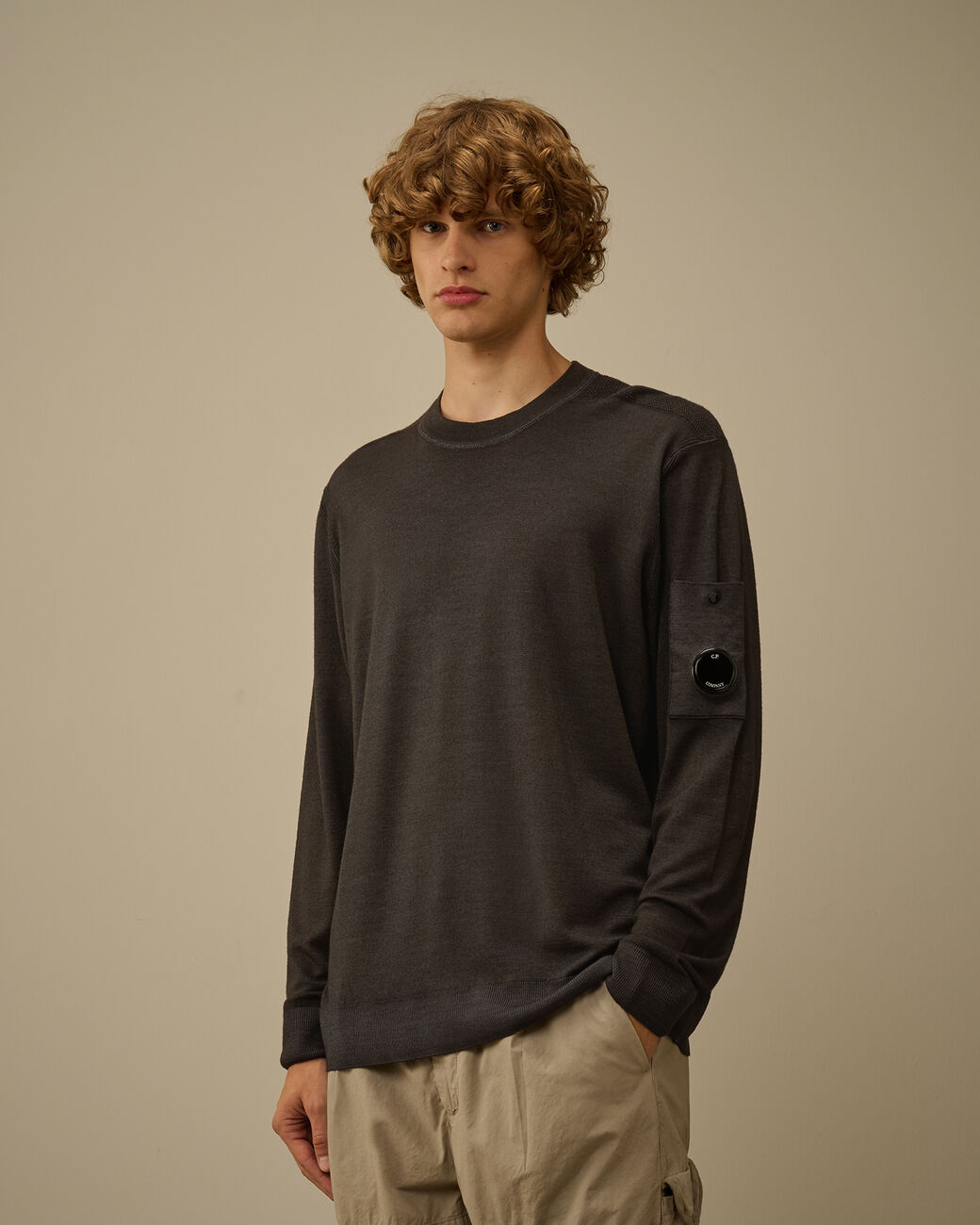 C.P. Company Fast Dyed Extra Fine Merino Wool Crewneck Sweater