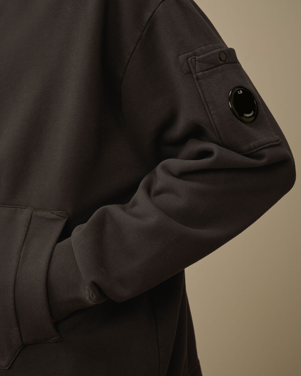 C.P. Company Brushed and Emerized Diagonal Fleece Boxy Goggle