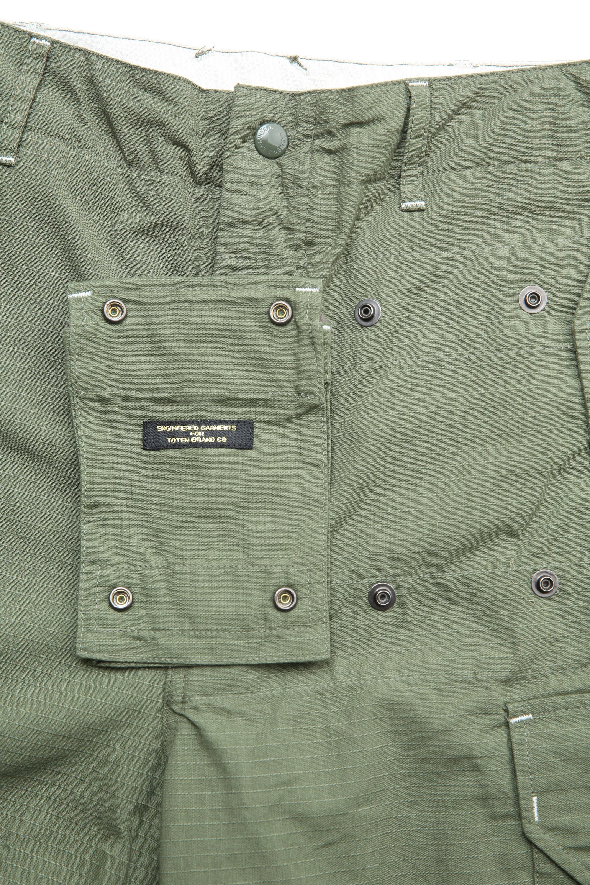 Engineered Garments X Totem FU Over Pants - Olive Ripstop