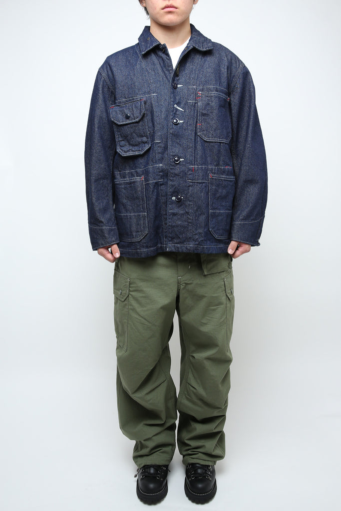 Engineered Garments X Totem FU Over Coverall Jacket - Indigo 12oz 