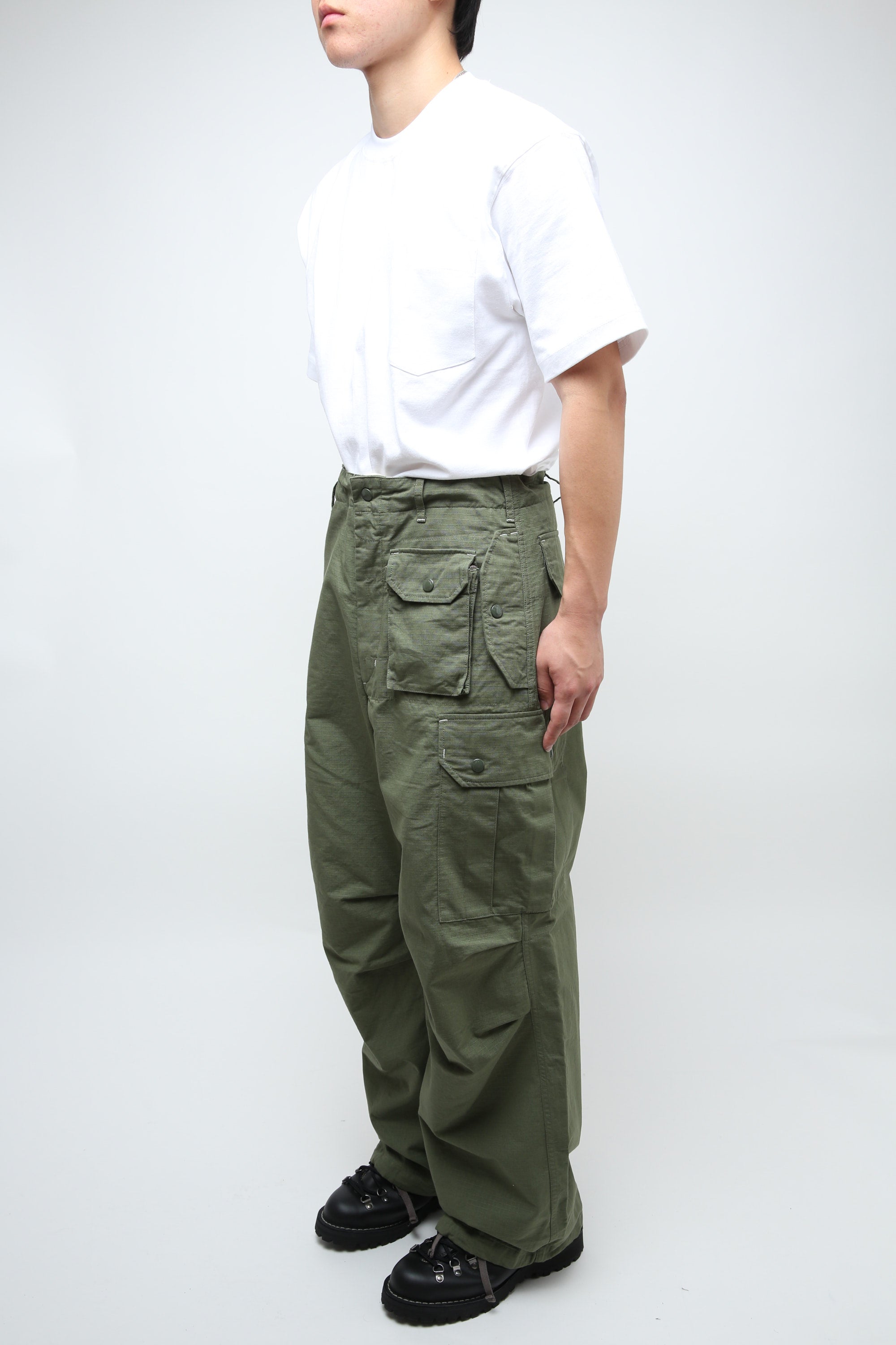 Engineered Garments X Totem FU Over Pants - Olive Ripstop