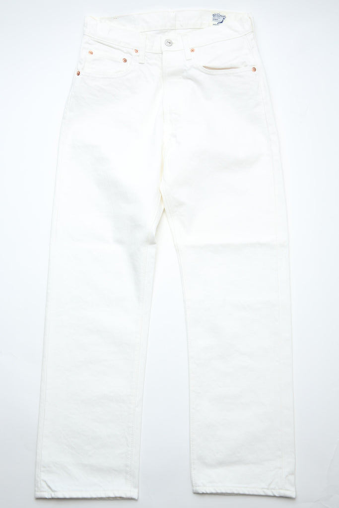 Orslow 105 80'S Men's Standard Fit Denim - White