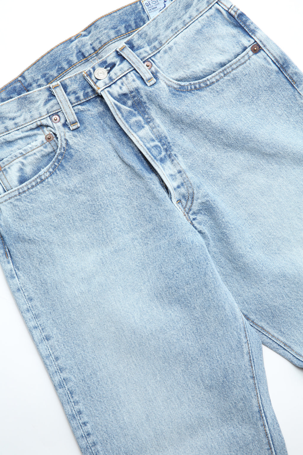 orSlow 90s Standard Denim 105 Denim, Sky Blue