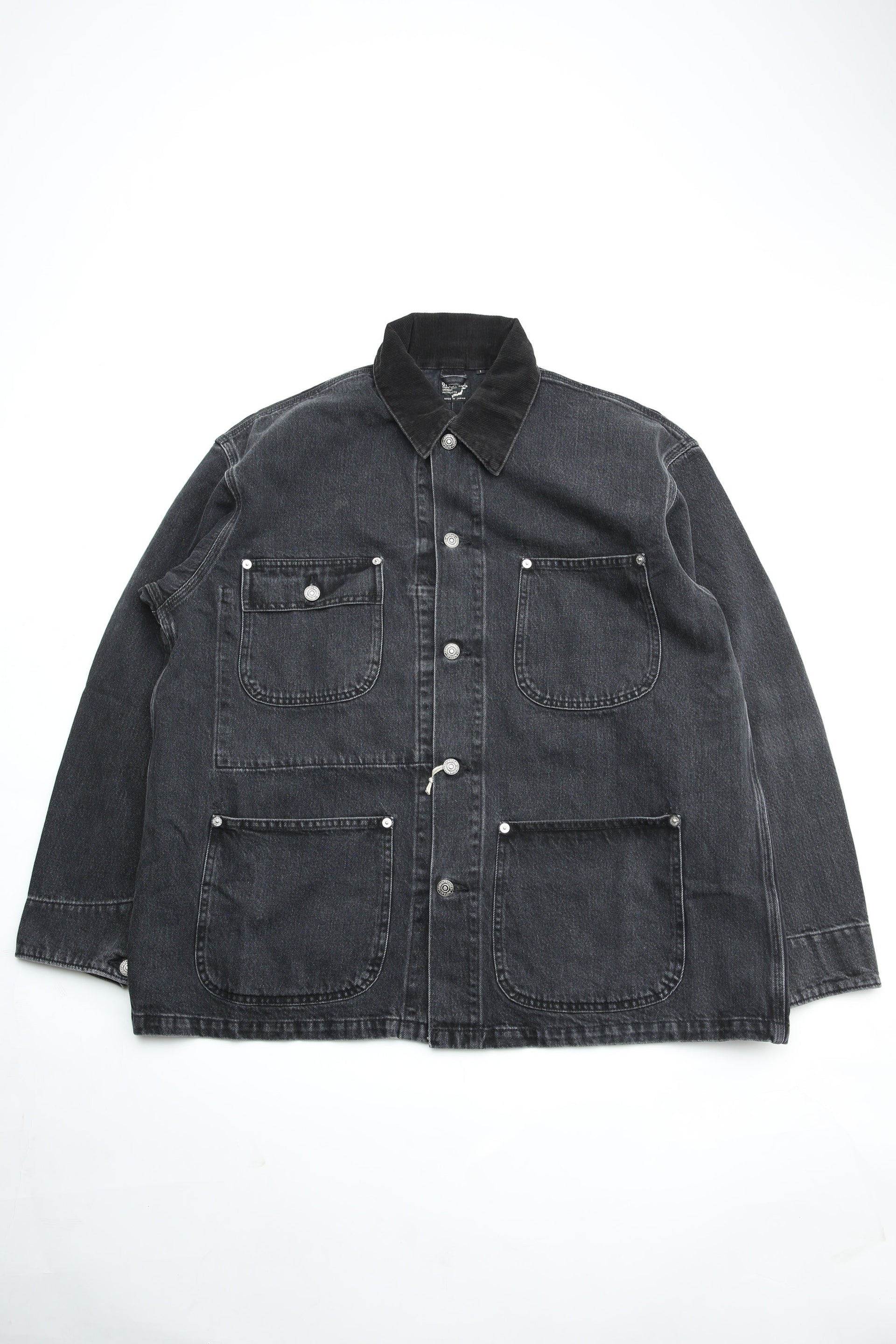 orSlow Loose Fit Coverall - Black Denim Stone D61S – Totem Brand Co