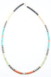 Multicolor Heishi Necklace by Gerard & Mary Calabaza - Light Yellow: Butterstone - Africa