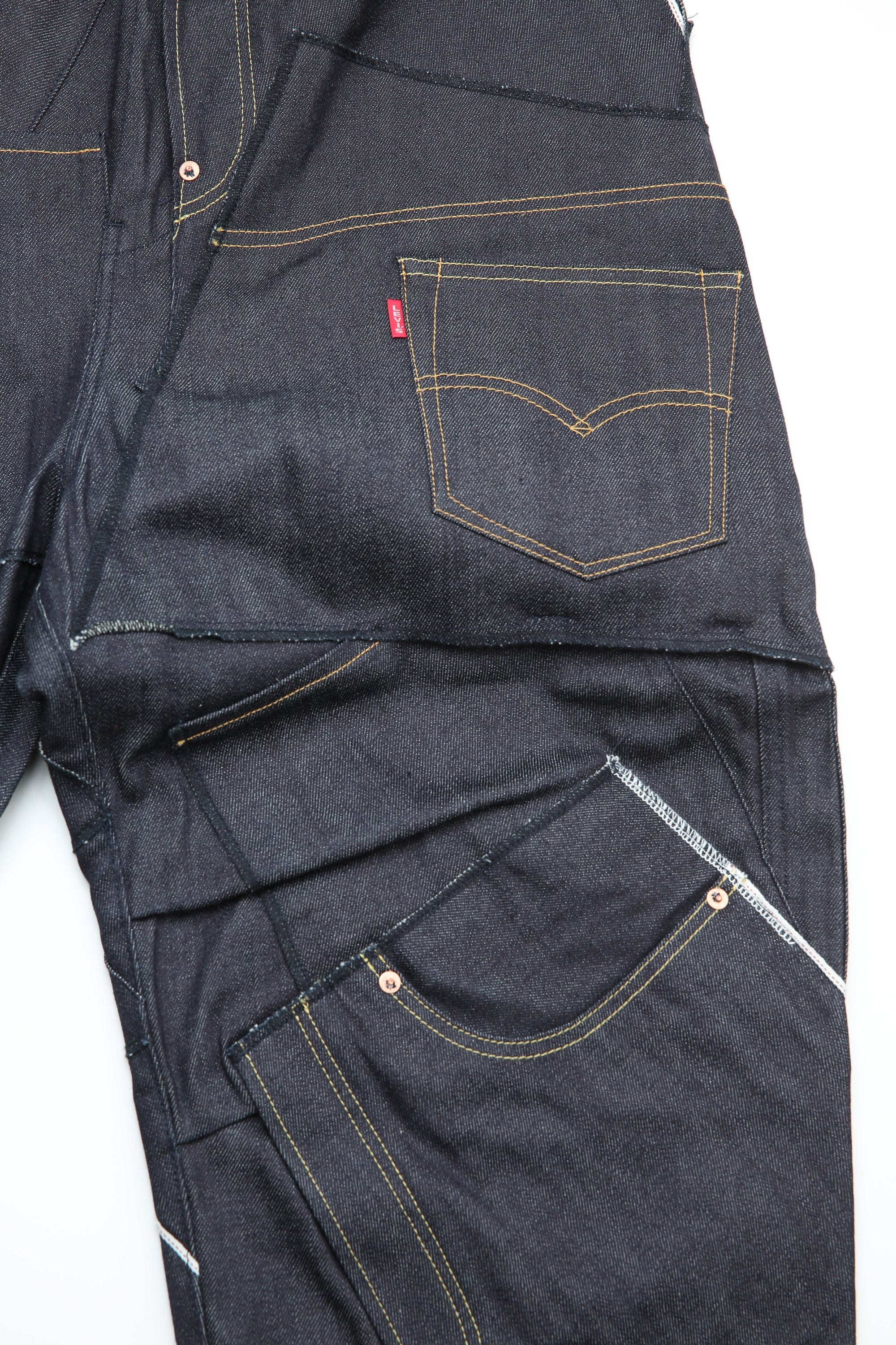 JUNYA WATANABE MAN - MEN'S LEVI'S DENIM PANTS - INDIGO - {WM-P201-S24}