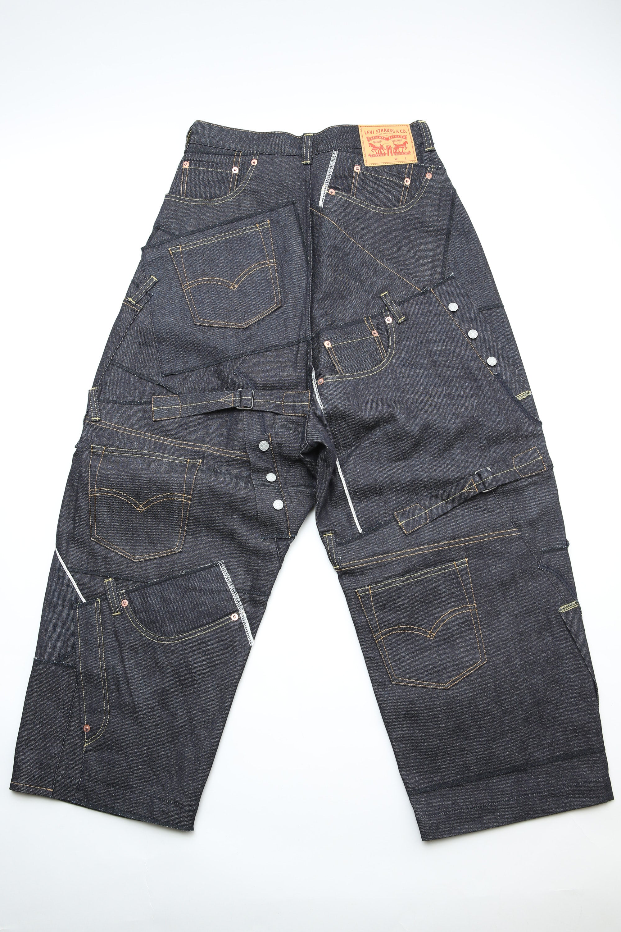 JUNYA WATANABE MAN - MEN'S LEVI'S DENIM PANTS - INDIGO - {WM-P201