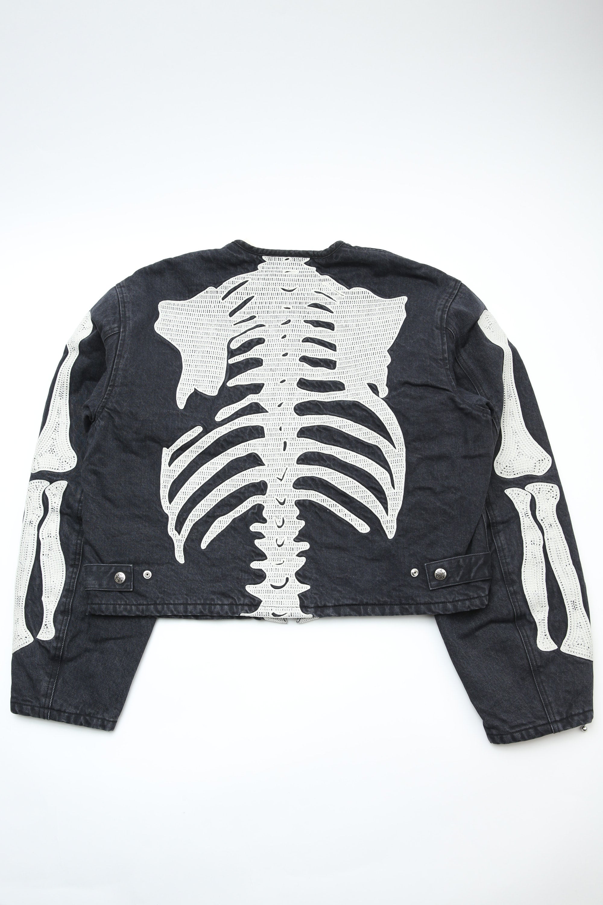 Kapital 14oz BLKxBLK Denim Motocross Jacket (BONE) - Black – Totem ...