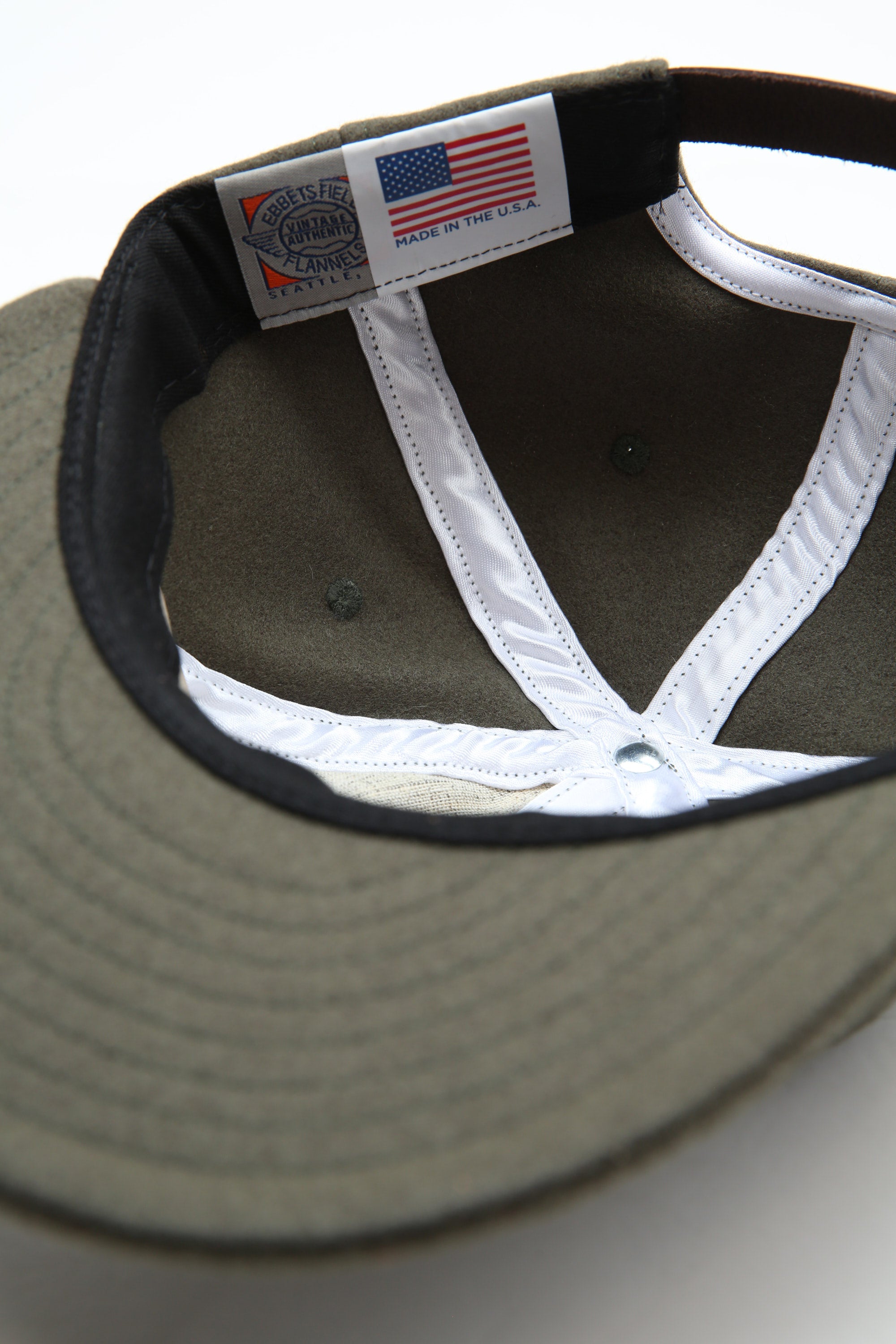 Ebbets x Totem Brand Cap Olive Wool EXCLUSIVE - Main Image