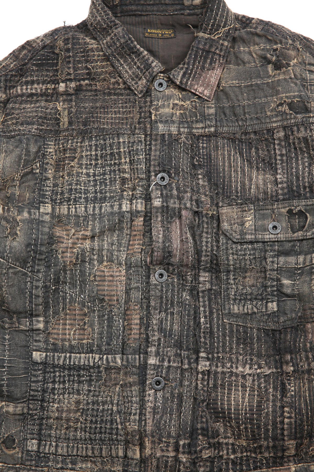 Kapital BLACK-TEA-CORE BORO SPRING 1st JKT - Black - (K2313LJ184 